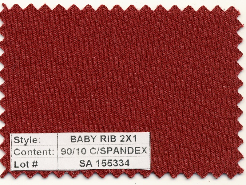 Baby Rib 2x1 Cotton Spandex